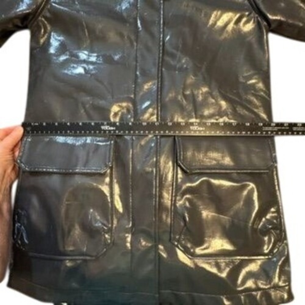 Invicta Italy Waterproof Hooded Jacket Women‎ Med Gray Blue Quilted Lining *FLAW - Picture 16 of 16